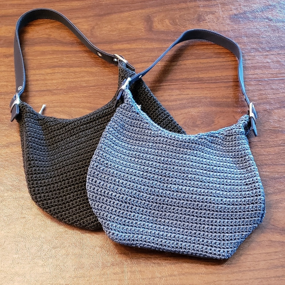 Two (2) Small Crocheted Purses
